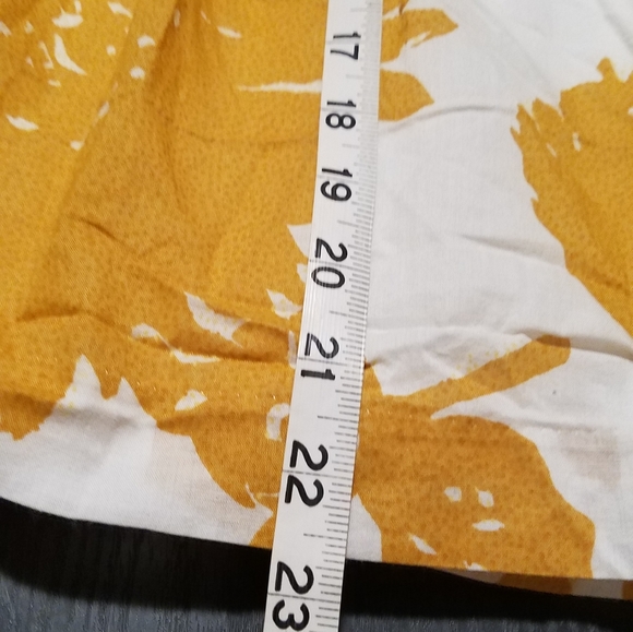 Gap Golden Mustard Floral Midi Skirt (B2) - Picture 4 of 6